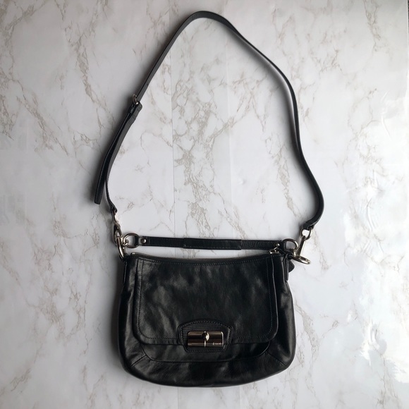Coach Handbags - Coach black leather convertible crossbody purse